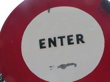 Panneau Enter